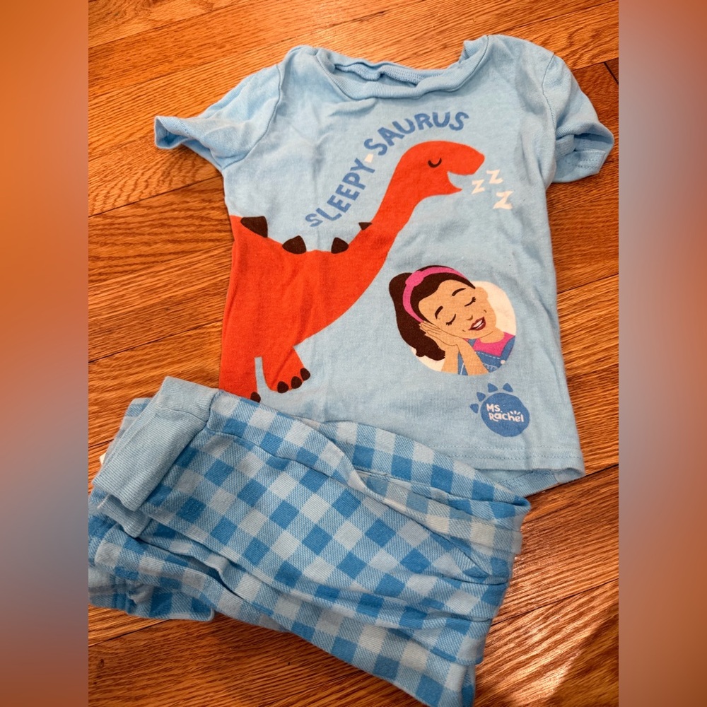 Miss Rachel Toddler Boy Dinosaur Pajamas 4T (runs small)